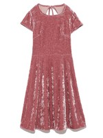 バックチュールベロアワンピース/PNK