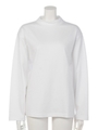 [BED&BREAKFAST]ROUND BODY Mock Neck Long Sleeve Top/WHITE