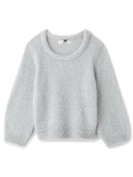 キラキラフェザーヤーンニット/ピンク