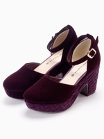 【WEB限定価格】ステッチヒールセパレートパンプス/D/グリーン