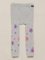 BABY プリムラプリント ジャガードレギンス/パープル