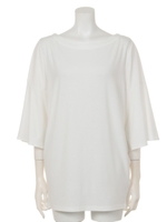 【anap mimpi】袖フレアユッタリチュニック/O.WHT