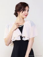 シフォンフレアボレロ/ブラック