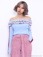 AI RETROフリルニットTOPS/ORG