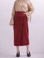 GINGER12月号掲載/別注コーデュロイラップスカート【Wrangler×MIHO NOJIRI】/レンガ