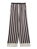 【Joel Robuchon & gelato pique】シルクロングパンツ/STRIPE