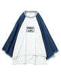 【X-GIRL×PONY STONE】B/B TEE/ライトインディゴ