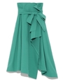 アシンメトリーフレアスカート/GRN