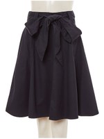 ウエストリボンチノスカート/ベージュ