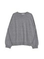 カシミヤウールラグランニット/グレー