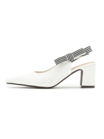 スリングバックシューズ/WHT