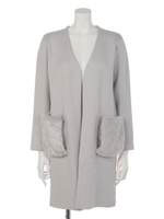 ポケファーコーディガン/グレー