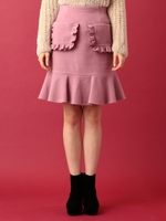パッチフリルミニスカート/ラベンダー
