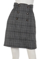 レトロＡラインスカート(チェック)/チェック