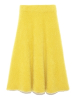 台形フレアニットカート/LGRY