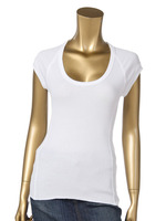 Uネックショートスリーブトップ