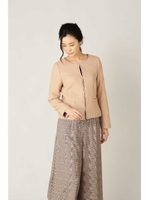 TRドビーセットアップノーカラーブルゾン/ベージュ(040)