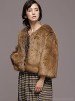 MORE2月号掲載/フェイクファーショートジャケット/パターン1