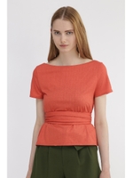 ミルカウエストマークカットソー/ORANGE(150)