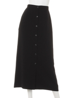 [GREED]POWDERY DOUBLE CLOTH Skirt/BLACK