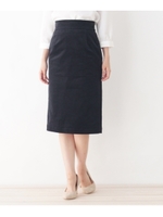 【洗える】ベルベットタイトスカート/ブルー系(094)