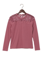 ヨークシアーワイドリブ長袖/ボルドー