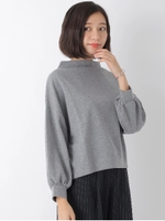 ・ボトルネックボリュームスリーブプルオーバー/アイボリー