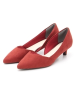 【ストレスフリー/足幅ゆったり3E】サイドオープンパンプス/NAVY