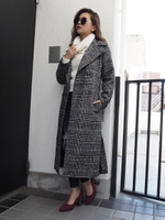 ダブルブレストチェスターコート/GRY