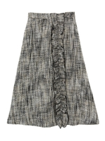 フリルミモレスカート/BLK