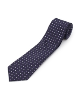 花小紋ネクタイ/グレー(012)