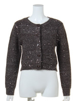 スパンコールニットカーディガン