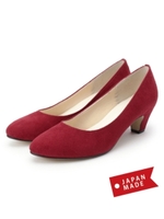 ふわっと包まれる、やわここちパンプス(秋カラー)/ワインレッド(063)