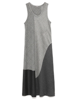 【emmi atelier】スイッチングIラインワンピース/BLK