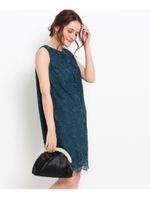 アンティークフラワーレースワンピース/ピンク系(075)