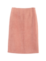 フェイクスエードタイトスカート/キャメル