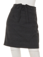 レースアップスカート/チャコールグレー