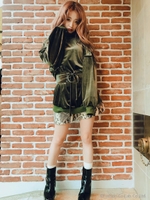 WP ベロアコルセットOP/BRN