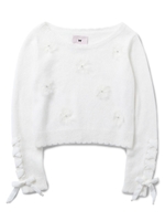 ファーポンポンマシュマロニット / mille fille closet［ミルフィーユクローゼット］/ピンク