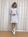 DR BonBon knit O/P/サックス