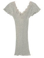 PEACH JOHN/リリアンリブキャップスリーブ/ヘザーグレー