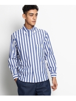 Violet Buffalo Wallows ブロックストライプシャツ/ブルー(692)