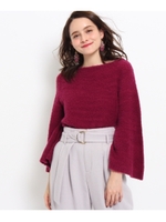 ウールフェザーヤーンプルオーバー/ワインレッド(063)