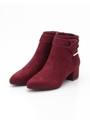 【CAMILLE BIS RANDA】ノットリボンショートブーツ/WINE