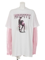 レイヤードロンTEE/ブラック