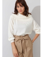 オフショルウールカシミヤニット/ホワイト(030)