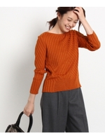 【VERY11月号掲載】シャイニーリブニット/ブルー系(094)