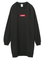 BOX LOGO LOOSE SWEAT DRESS/アッシュ