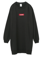 BOX LOGO LOOSE SWEAT DRESS/アッシュ