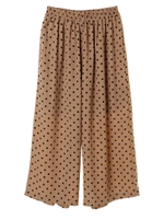 ・ドットガウチョパンツ/ベージュ